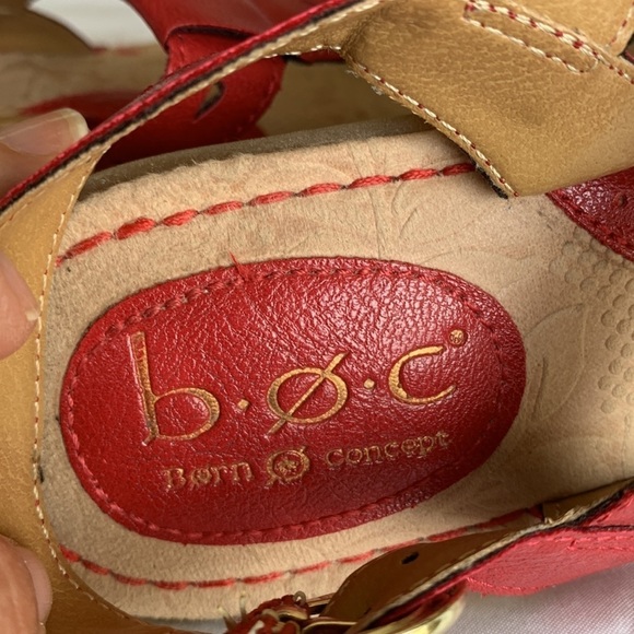 B o c Born Concepts Clearwater Flat Adjustable Ankle strap Sandals Size 7M - Picture 5 of 10